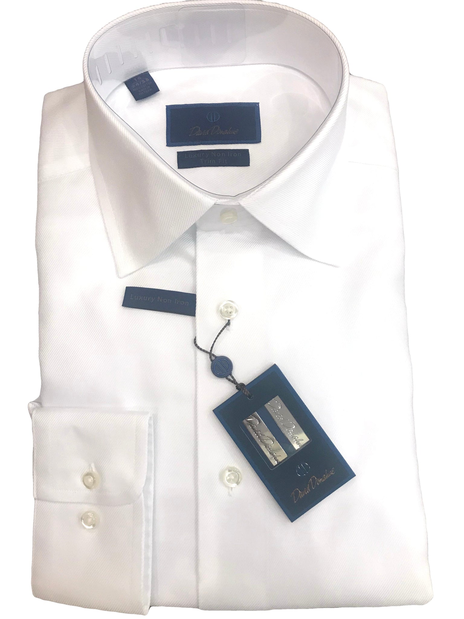 trim fit non-iron dress shirt Shirts Pinpoint Stripe Classic Blue Non-Iron Dress Shirt Cotton 16 The Tie Bar