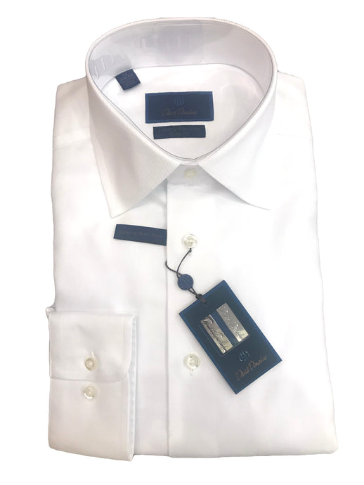 David Donahue Non-Iron Dress Shirt | White