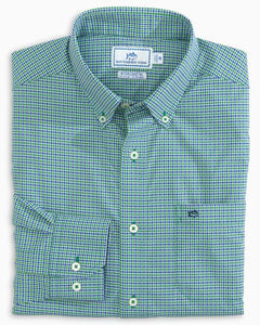 Southern Tide Mini Check BRRR Intercoastal Sport Shirt