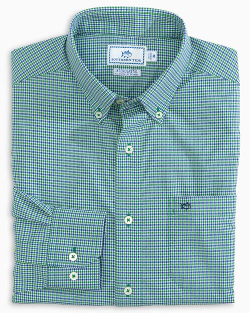 Southern Tide Mini Check BRRR Intercoastal Sport Shirt