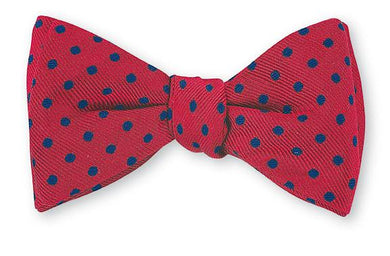 R. Hanauer Red & Navy Polka Dots Holiday Bow Tie