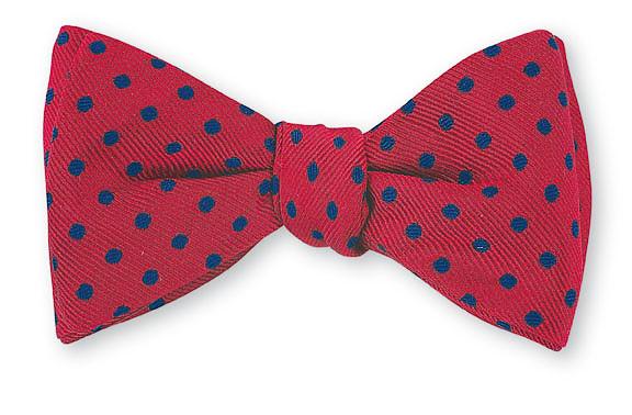 R. Hanauer Red & Navy University Polka Dots