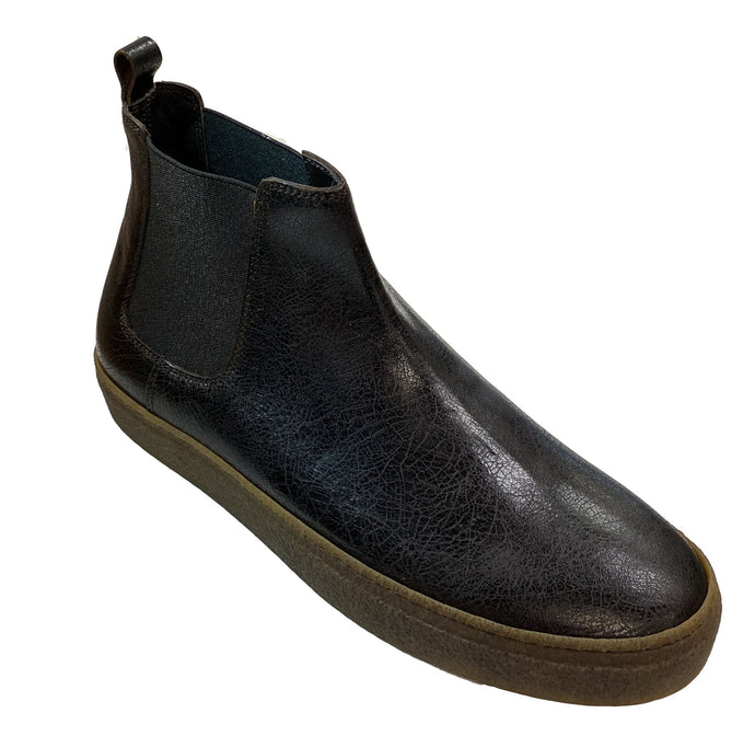 Lo White Dark Chocolate Brown Chelsea Boot