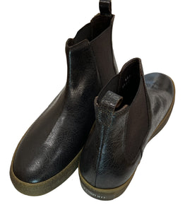 Lo White Dark Chocolate Brown Chelsea Boot