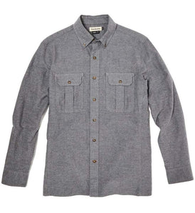 Tom Beckbe Heather Grey Flannel Work Shirt