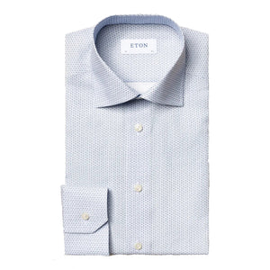 Eton Micro Logo Print Shirt-Slim