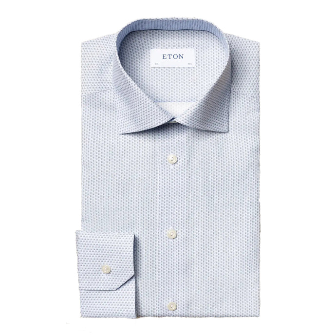 Eton Micro Logo Print Shirt-Slim