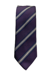 Canali Purple with Navy and White Stripe | Extra Long