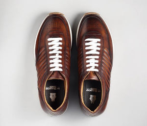 Di Bianco The Daytona Reverse Sombrero Leather Sneakers