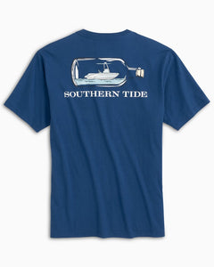 Southern Tide Boat in a Bottle Heathered T-Shirt