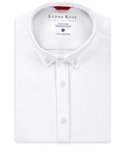 Stone Rose Performance Pique Solid Knit Long Sleeve Shirt