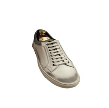 Lo White Vintage Effect Leather Sneaker