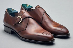 Pastori Tiberius monk strap | Whiskey