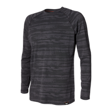 Saxx Aerator Long Sleeve-Black Washed Stripe