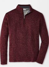 Peter Millar Crown Fleece Quarter-Zip Sweater | Cinnamon