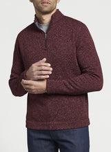 Peter Millar Crown Fleece Quarter-Zip Sweater | Cinnamon