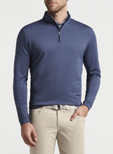Peter Millar Perth Performance Melange Quarter-Zip | Navy
