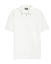 Armani Collezioni Patterned-knit polo shirt | White