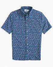 Southern Tide LET THE PARTY BE-GIN SHORT SLEEVE BUTTON DOWN SHIR