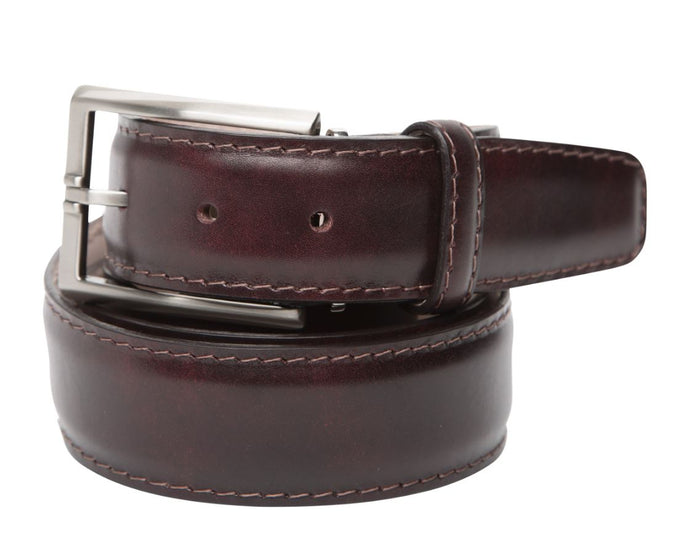 LEN Italian Marble Calf 40mm Belt (Plum)