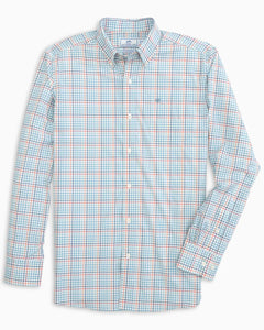 Southern Tide Morada Plaid Intercoastal Performance Sport Shirt