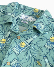 Southern Tide BOTANICAL BAR PRINTED SHORT SLEEVE CAMP SHIRT