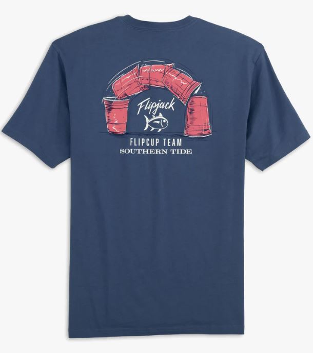 Southern Tide Flipjack Flipcup Team T-Shirt | Navy