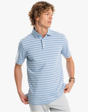 Southern Tide brrr-eeze Moorings Stripe Performance Polo Shirt