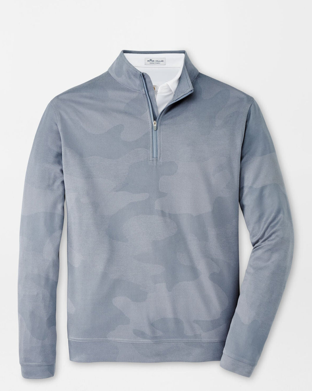 Peter Millar Perth Camo Performance Jacquard Quarter-Zip