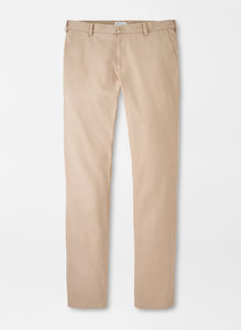 Peter Millar Pilot Twill Flat Front Trouser | Khaki