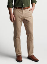 Peter Millar Pilot Twill Flat Front Trouser | Khaki