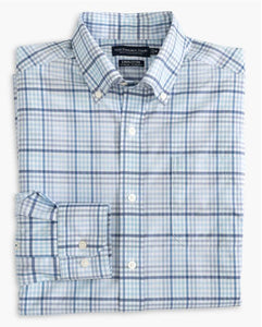 Southern Tide Hugh Plaid Intercoastal Performance Sport Shirt