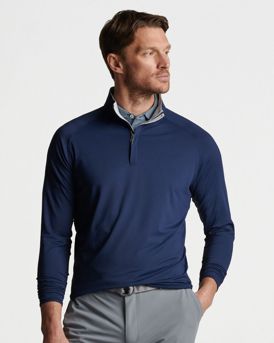 Peter Millar Peter Millar Stealth Performance Quarter-Zip Jerse