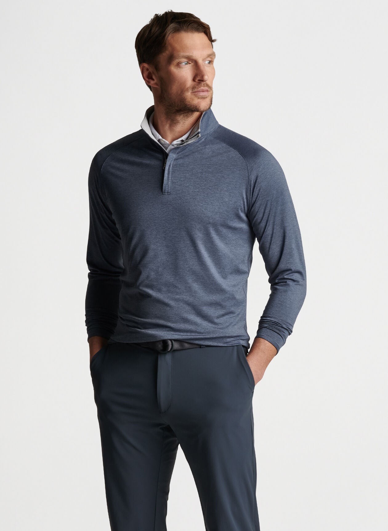 Peter Millar Stealth Performance Quarter Zip Sweater Franco s