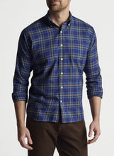 Peter Millar Nowell Autumn Soft Cotton Sport Shirt | Navy
