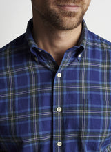 Peter Millar Nowell Autumn Soft Cotton Sport Shirt | Navy