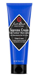 JACK BLACK Supreme Cream Triple Cushion Shave Lather | 6 oz