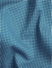 Stone Rose Blue Micro Geometric Print Woven Shirt