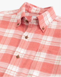 Southern Tide Milton Plaid Intercoastal Flannel Sport Shirt | He