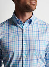 Peter Millar Walker Cotton-Stretch Sport Shirt | Maritime