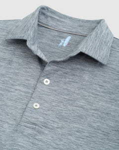 Johnnie-O Huron Heathered Polo | Black