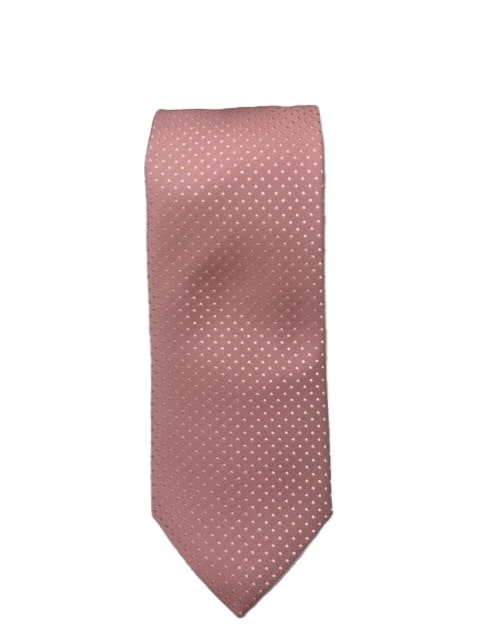 Canali Pink Tie w/ Pindot Pattern