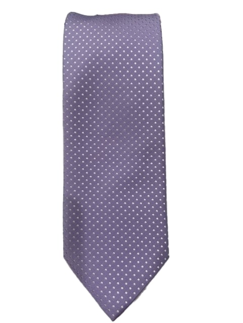Canali Purple Tie w/ Pindot Pattern