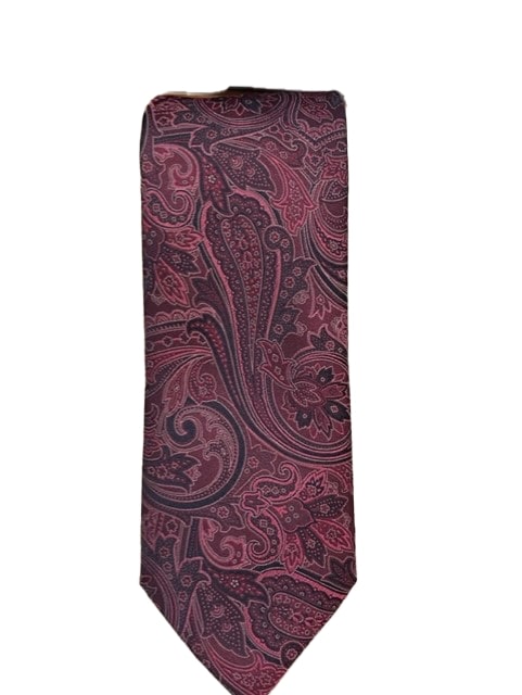 Canali Burgundy Paisley