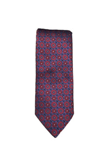 Canali Red & Blue Medallion