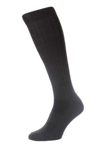 Pantherella Smithfield (Long) | Dark Grey Mix